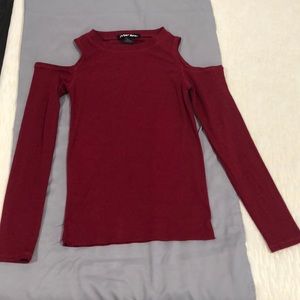 Red long sleeve top